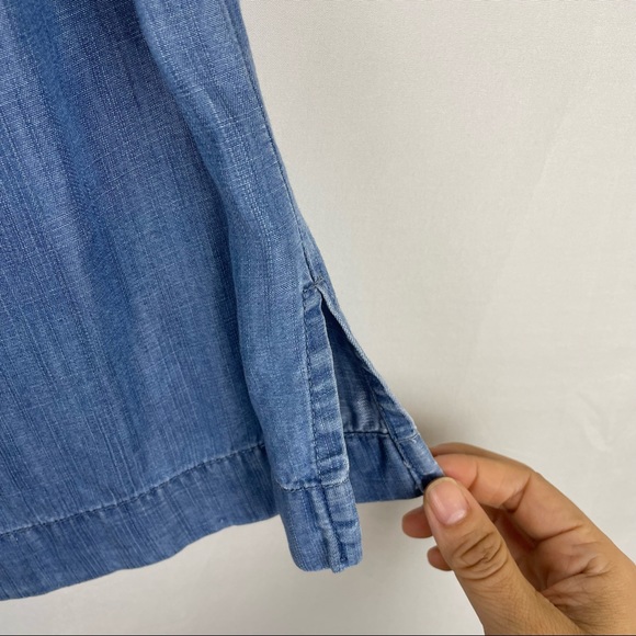 Cloth & Stone chambray off shoulder blouse top XS - Picture 5 of 5